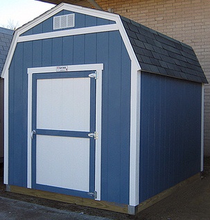SAMPLE Shed Plans 15, 8x8 Gambrel Roof, Small Shed, DOWNLOAD