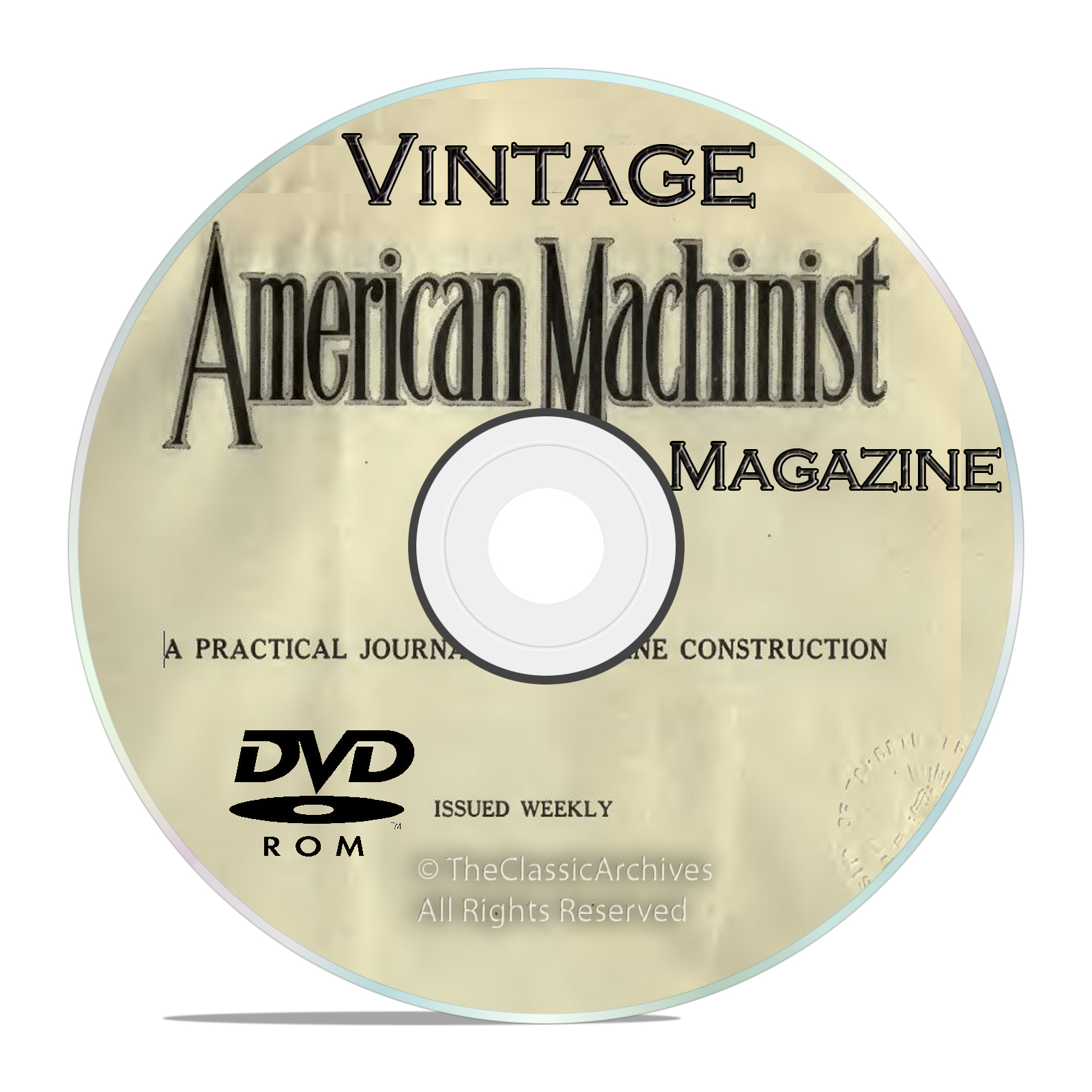 Vintage American Machinist Magazine, Machinery Handbook Collection DVD