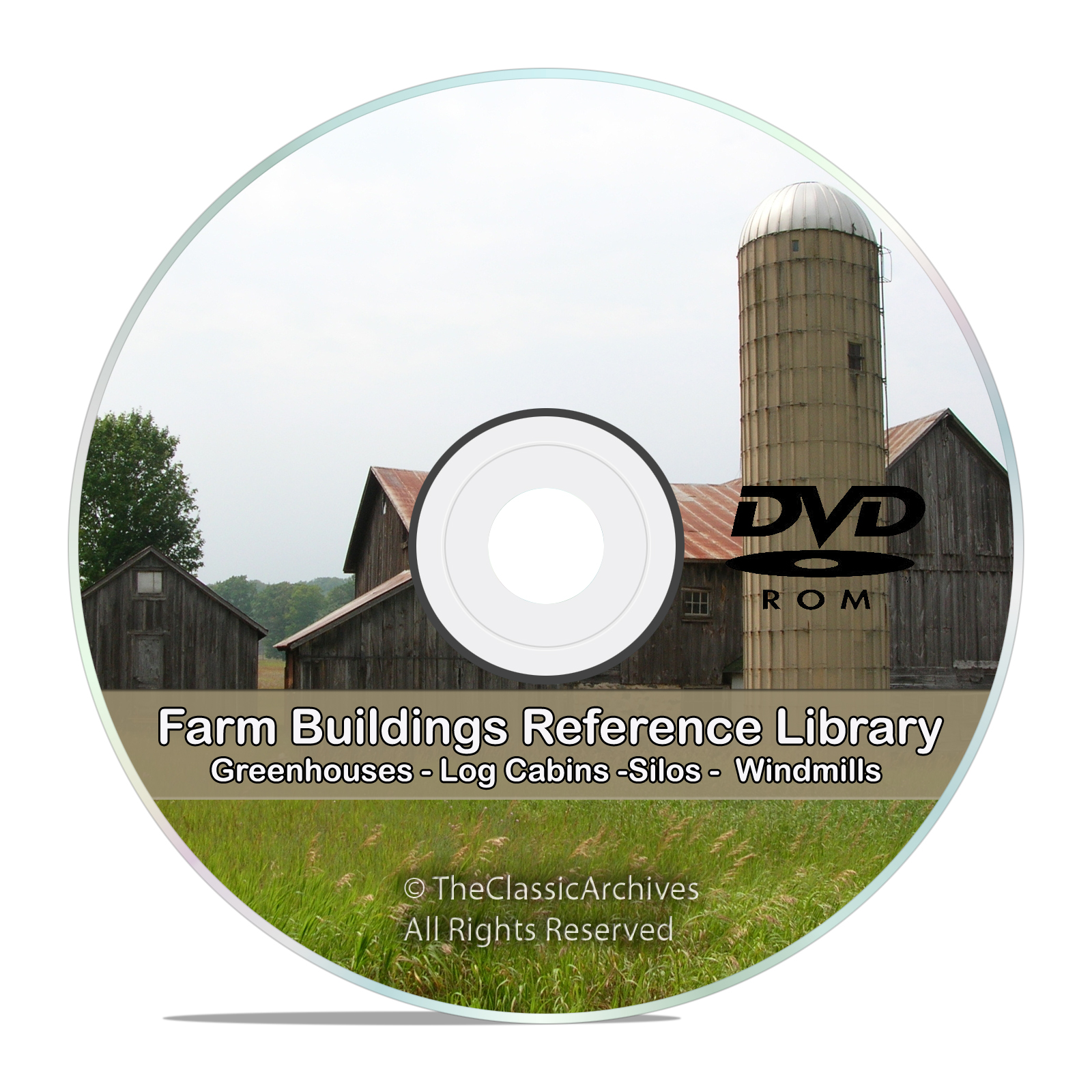 Farm Buildings, Barns, Cottage, Cabin, Poultry, Windmill, Silo, Dairy DVD - Click Image to Close