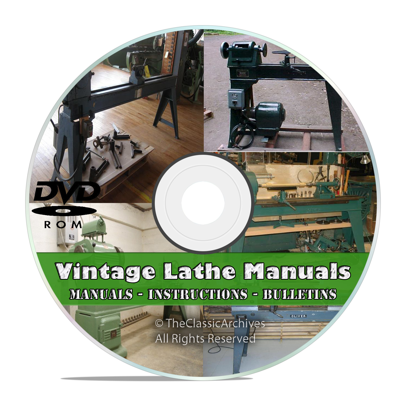 Lathe Owners Manuals, Instructions, Parts List, Atlas, Monarch Machine, DVD