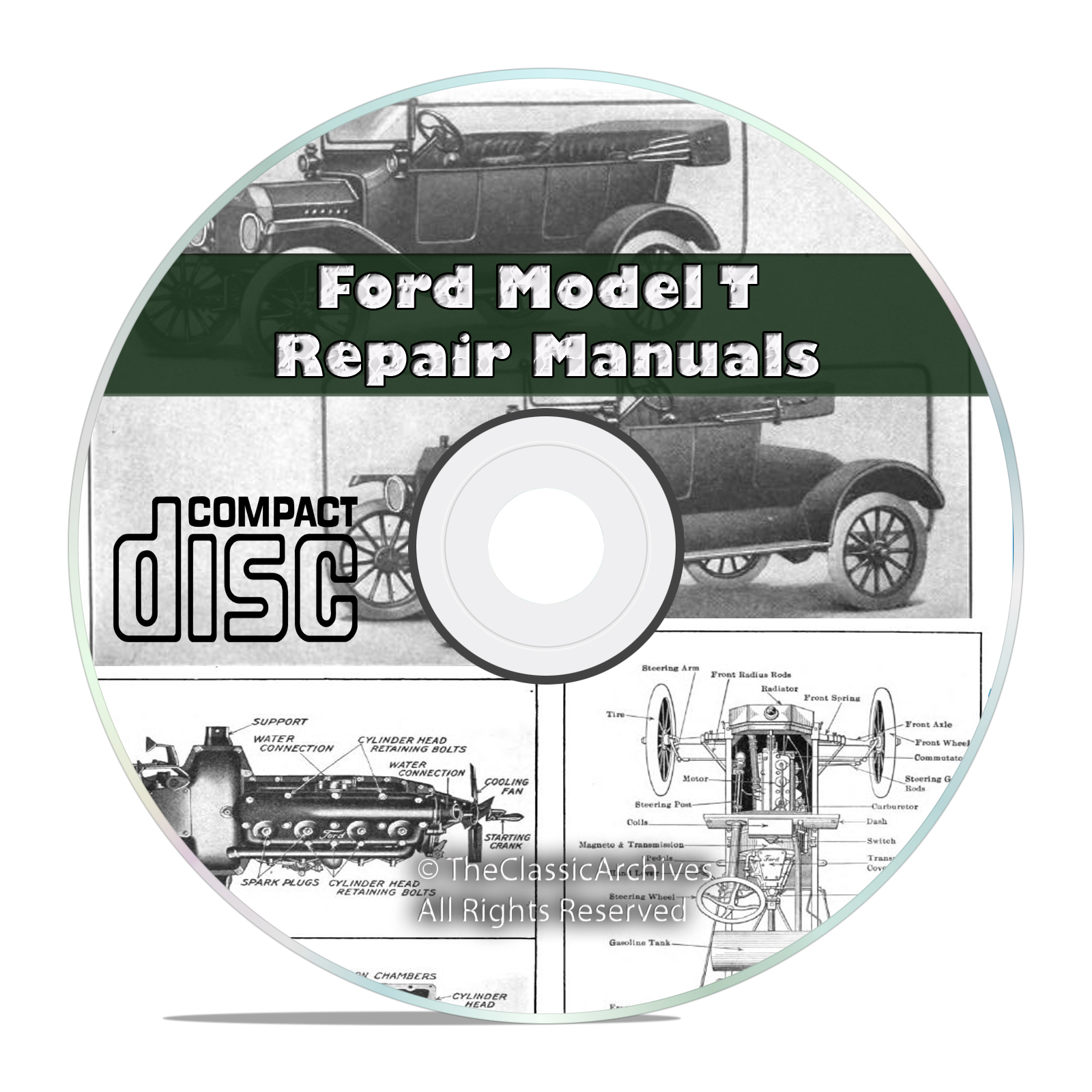 Classic Ford Model T Car Repair, Construction, Operation Manuals Books CD