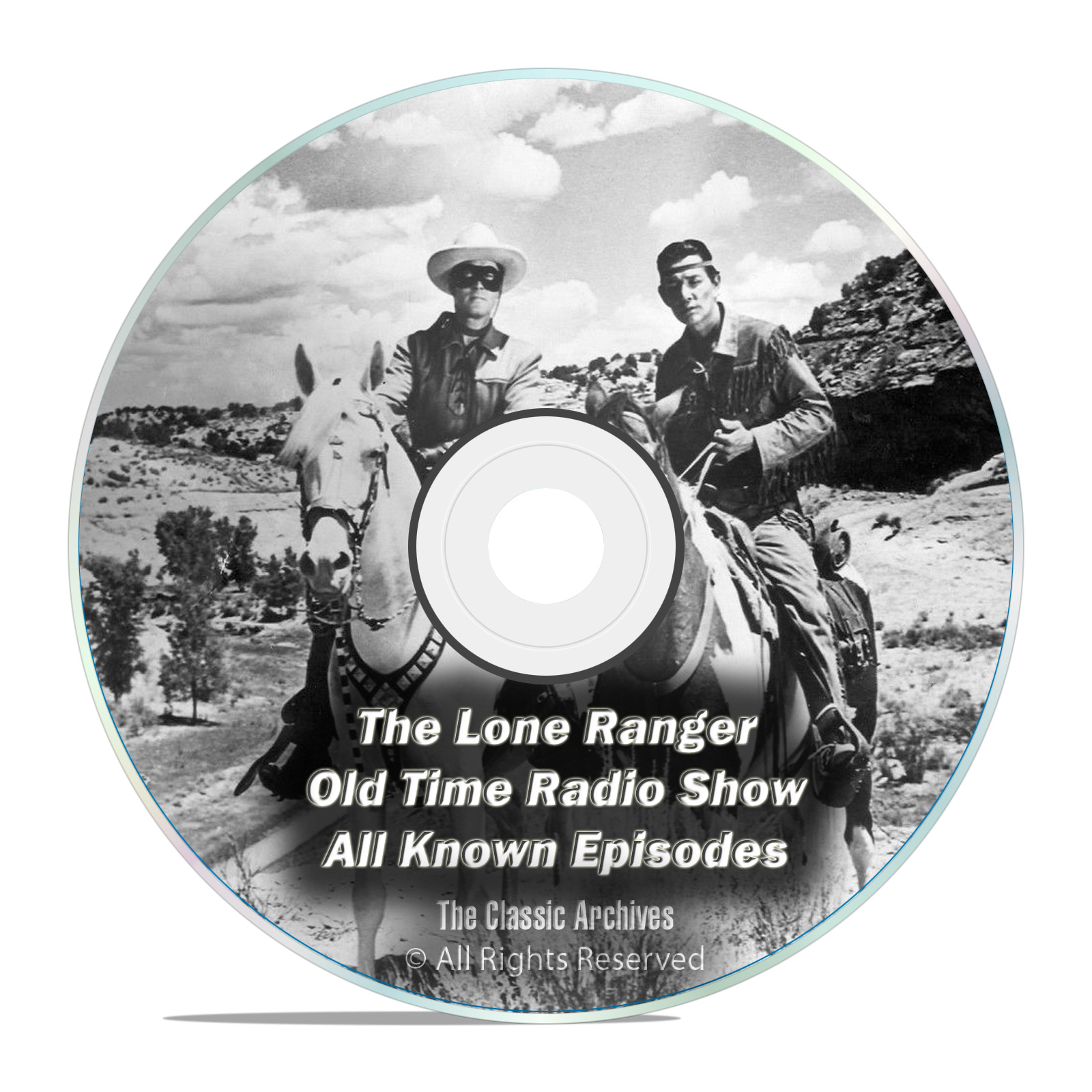 The Lone Ranger, 2,357 Shows, Complete Set, Old Time Radio MP3 2 DVD SET - Click Image to Close