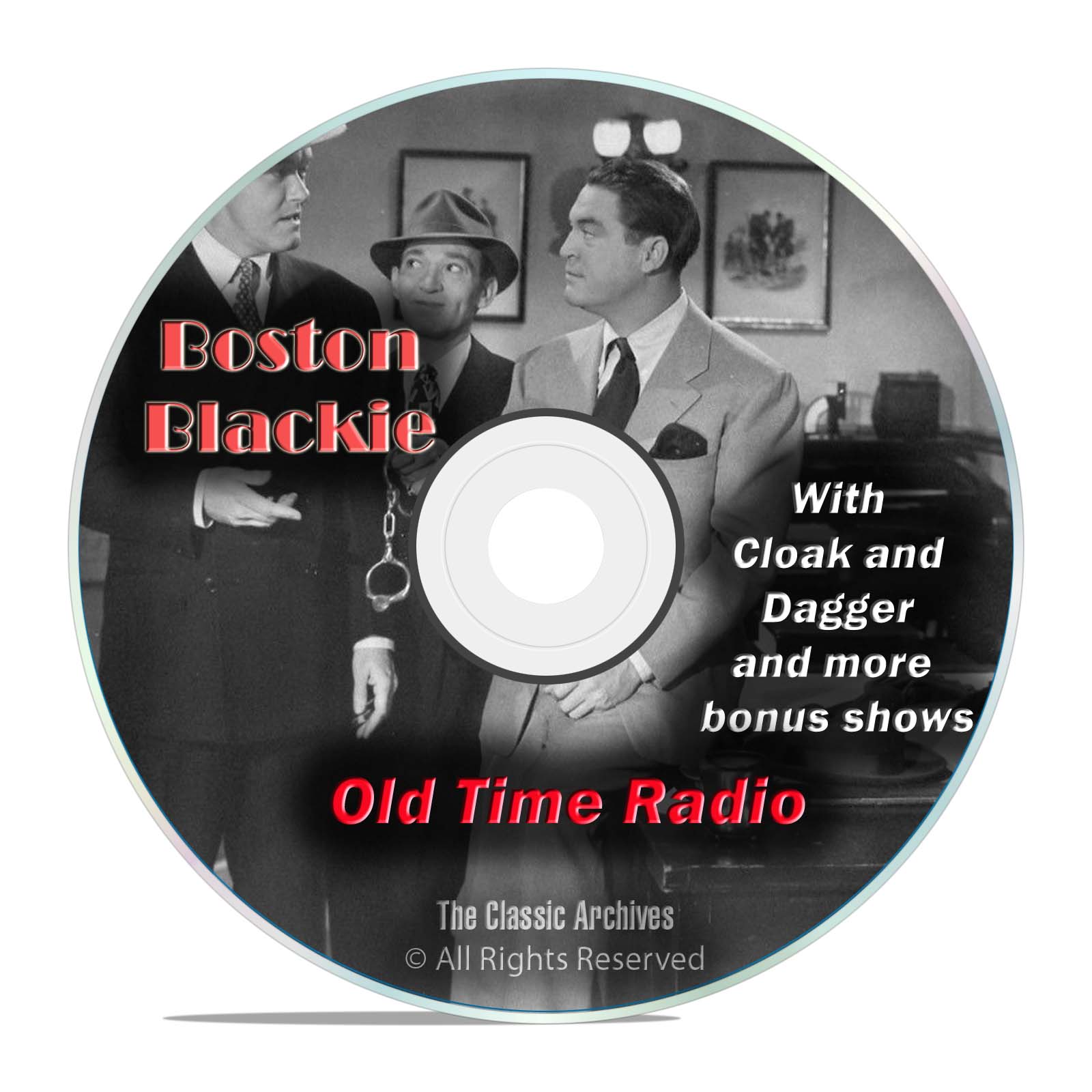 Boston Blackie, 1,060 Mystery Thriller Old Time Radio Shows, OTR, DVD