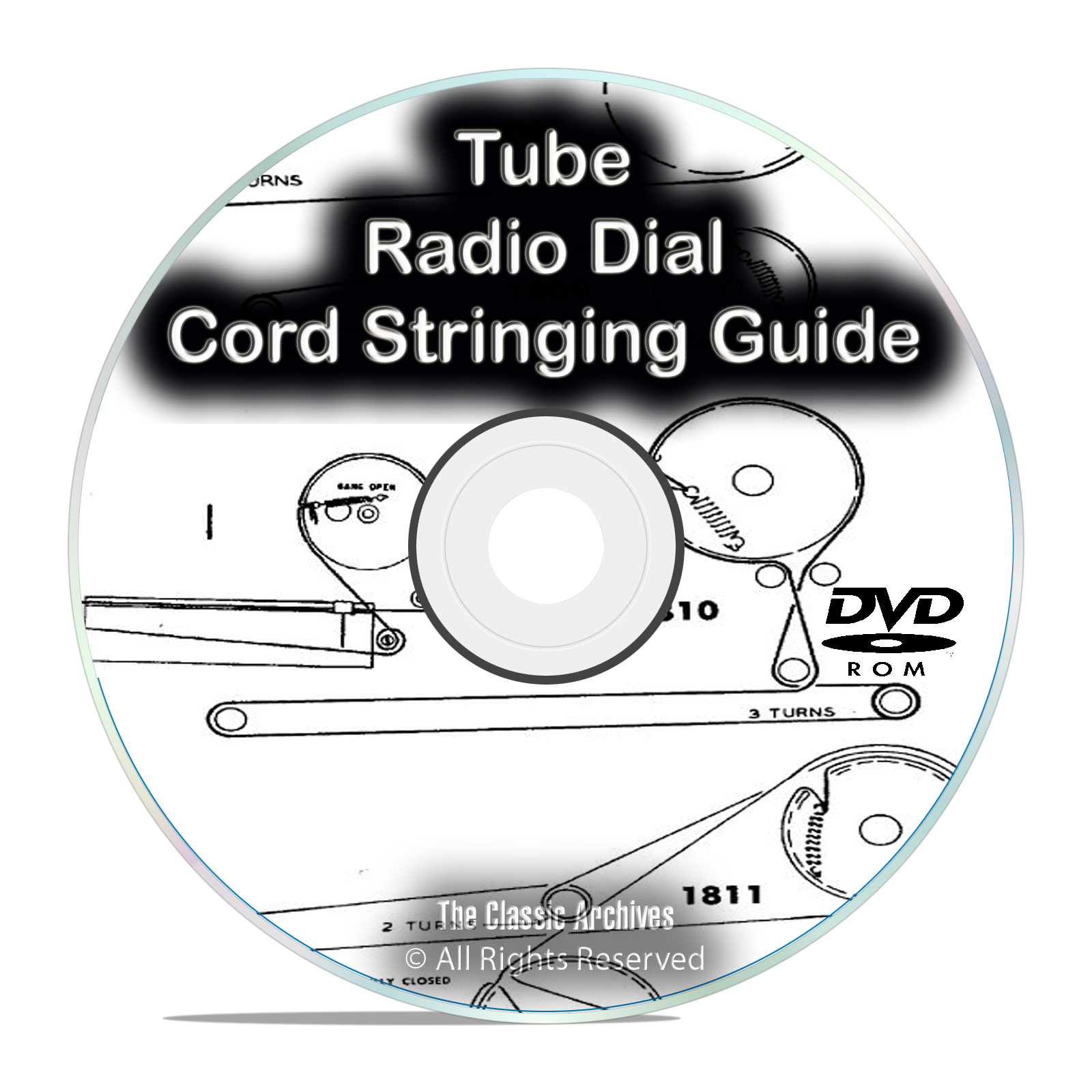 Vintage Tube Radio Dial Cord Stringing Guide, 57 BONUS TUBE RADIO BOOKS DVD - Click Image to Close