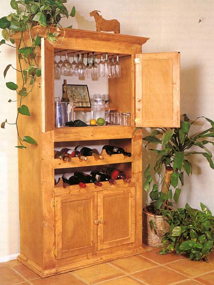 Custom Wine Cabinet, Wood Furniture Plans, IMMEDIATE DOWNLOAD - Click Image to Close