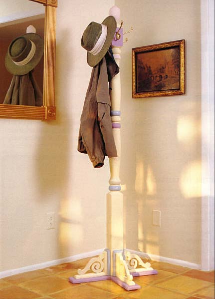 Coat Rack, Wood Furniture Plans, IMMEDIATE DOWNLOAD - Click Image to Close