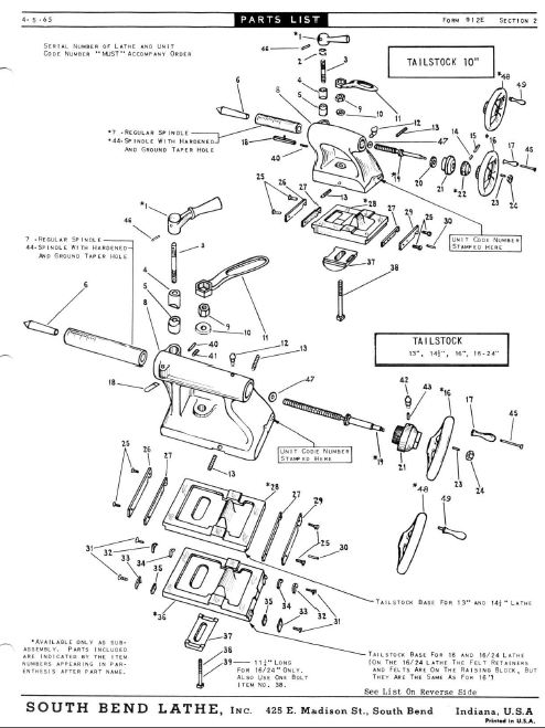 thumbnail image 2 of South Bend Fourteen Lathe Manual – 1969 Operations, Maintenance & Parts – Refurbished 2 of 6