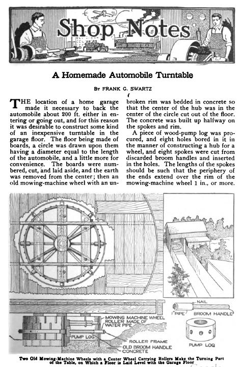 Vintage Popular Mechanics Shop Notes, 1905-21, 12 Classic 