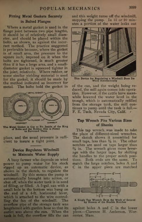 Popular Mechanics Vintage Plans