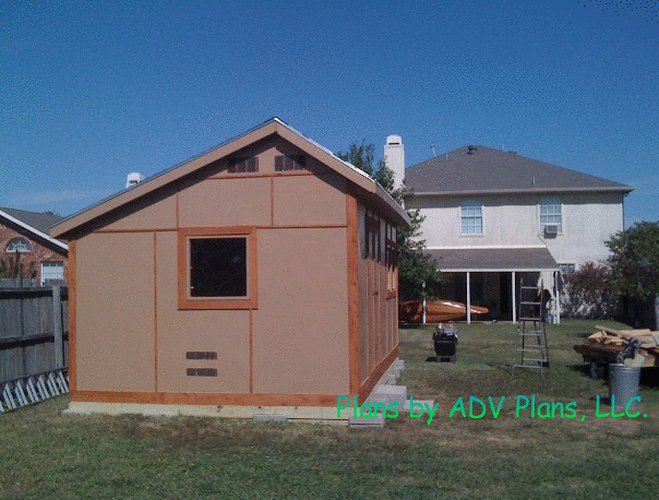 12x20 Saltbox Roof Shed Customer Side