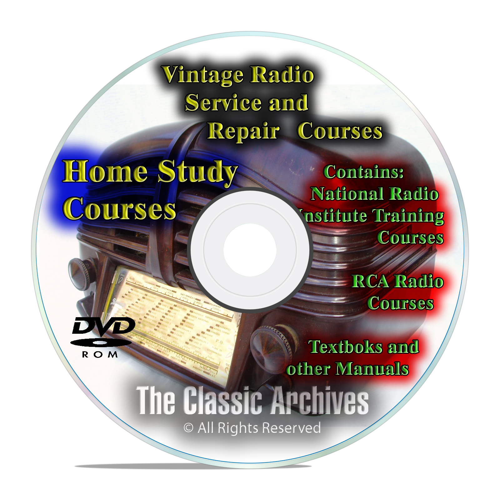 Antique Radio Servicemans Repair Home Study Course, Manuals, Restore DVD
