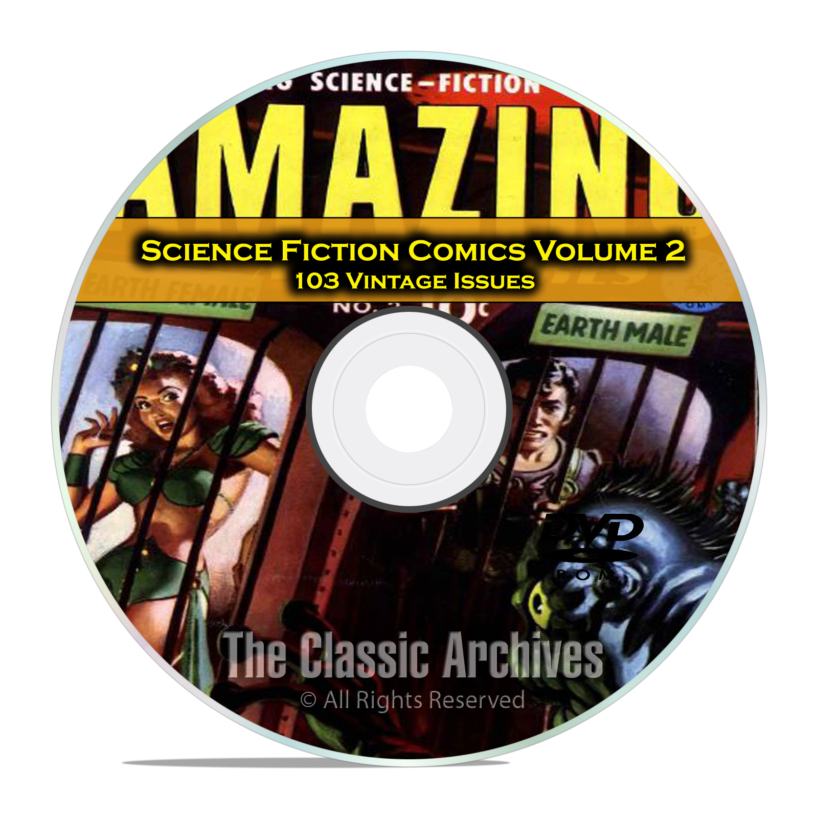 Science Fiction Comics, Vol 2, Strange Worlds Amazing Golden Age Comics DVD