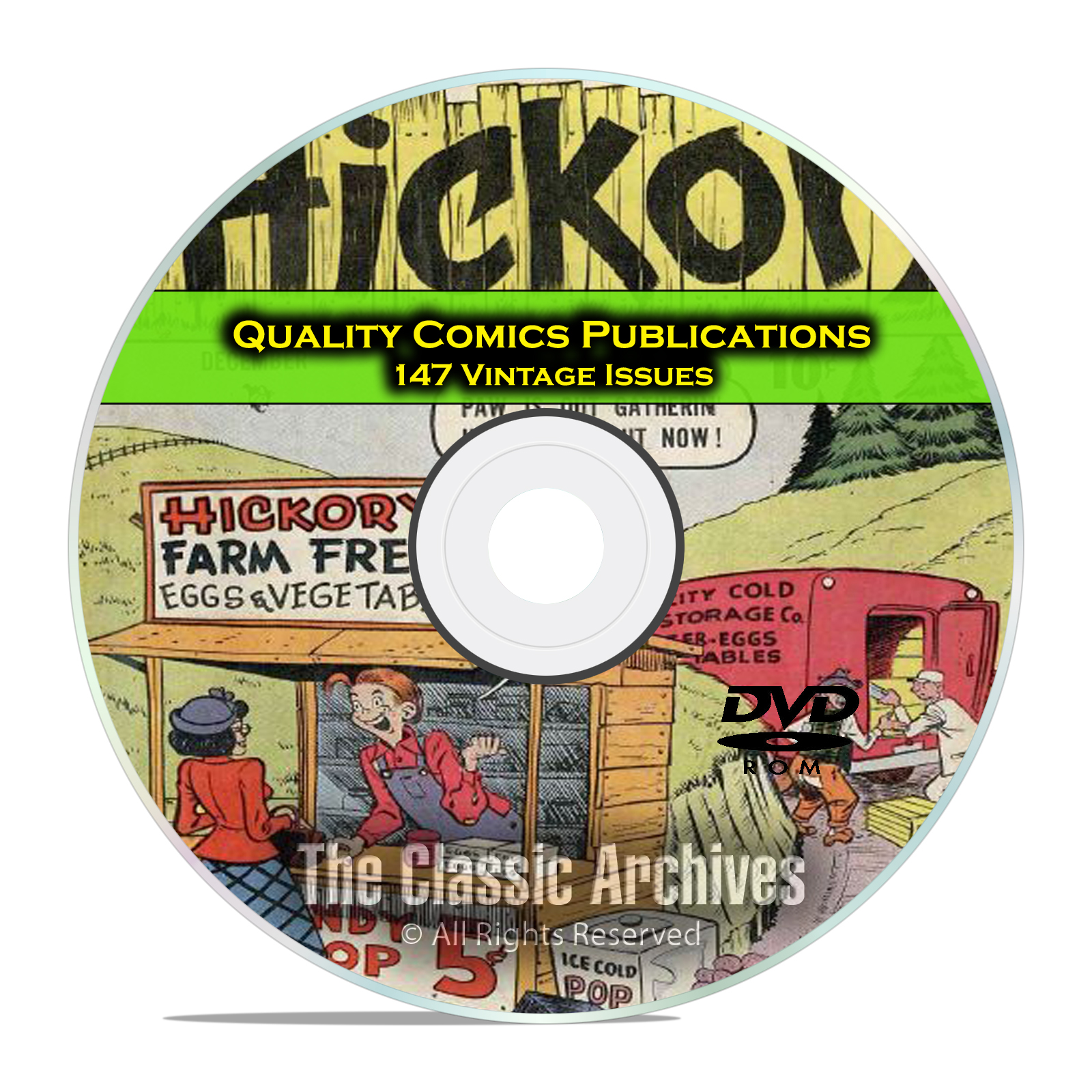 Quality Comics Modern Comics, The Spirit, Barker, 147 Golden Age Comics DVD