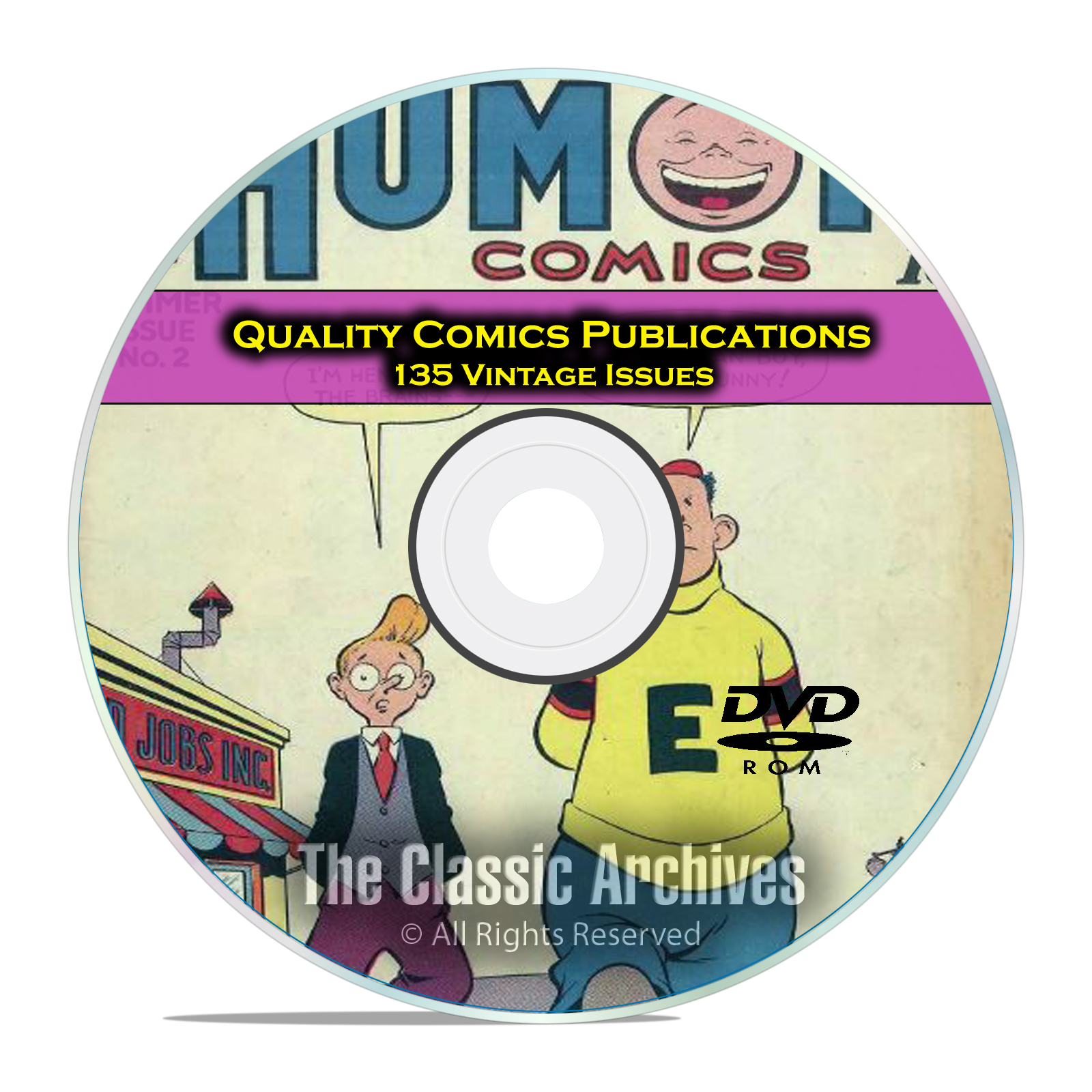 Quality Comics, Crack Comics, Doll Man, All Humor 135 Golden Age Comics DVD