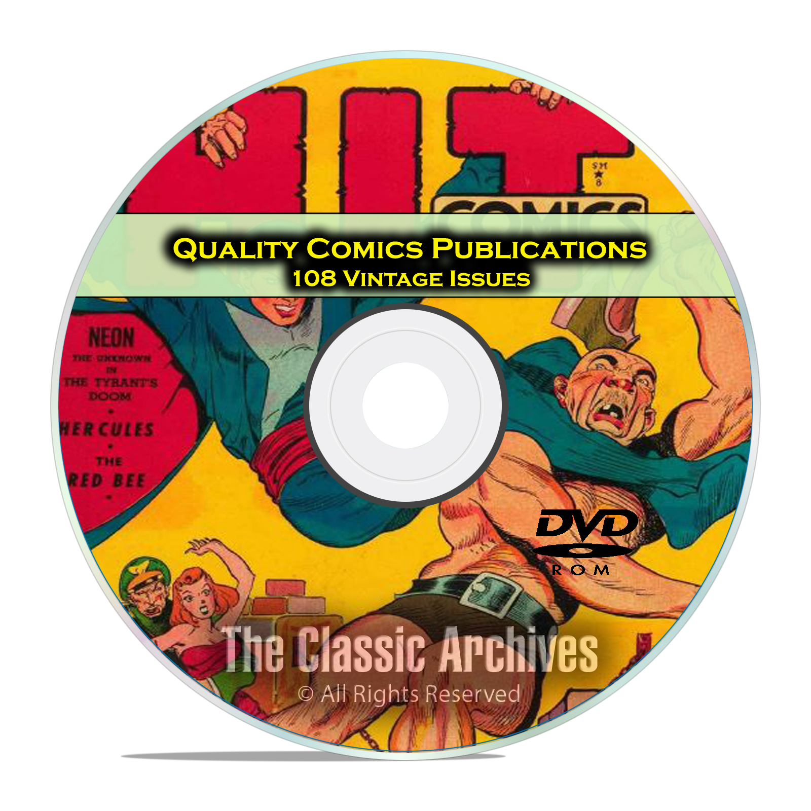 Quality Comics, Hit Comics Military Comics 108 Issues Golden Age Comics DVD