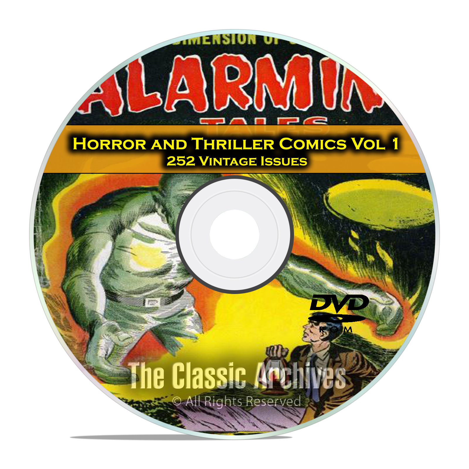 Horror and Thriller Comics Vol 1, Strange Terrors 252 Golden Age Comics DVD