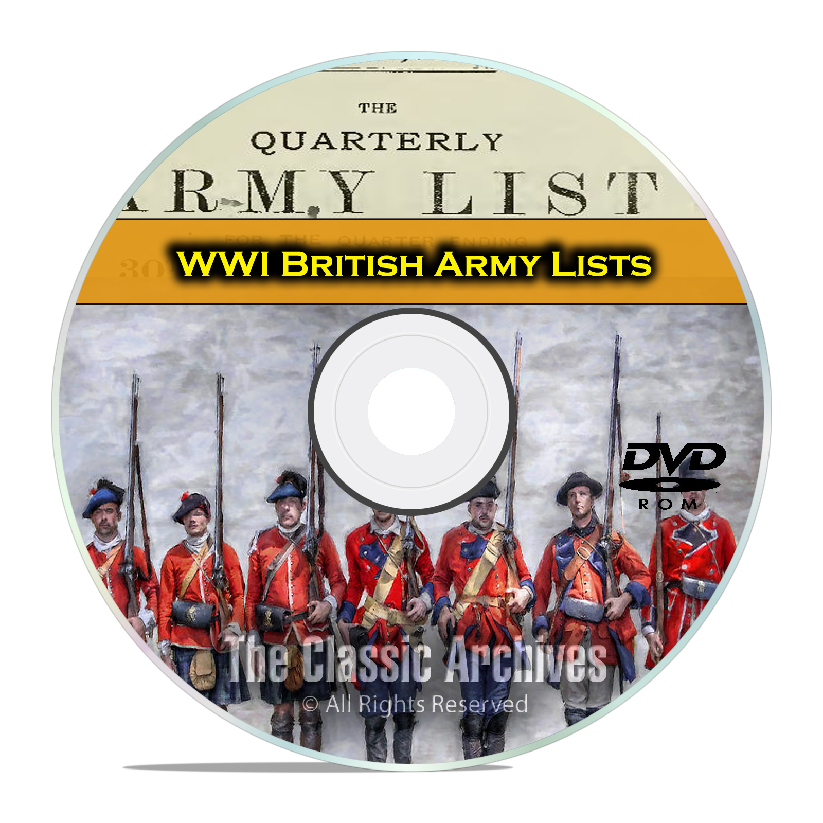 End WWI British Army Lists, 1916-1919, 39 Volumes British History PDF DVD