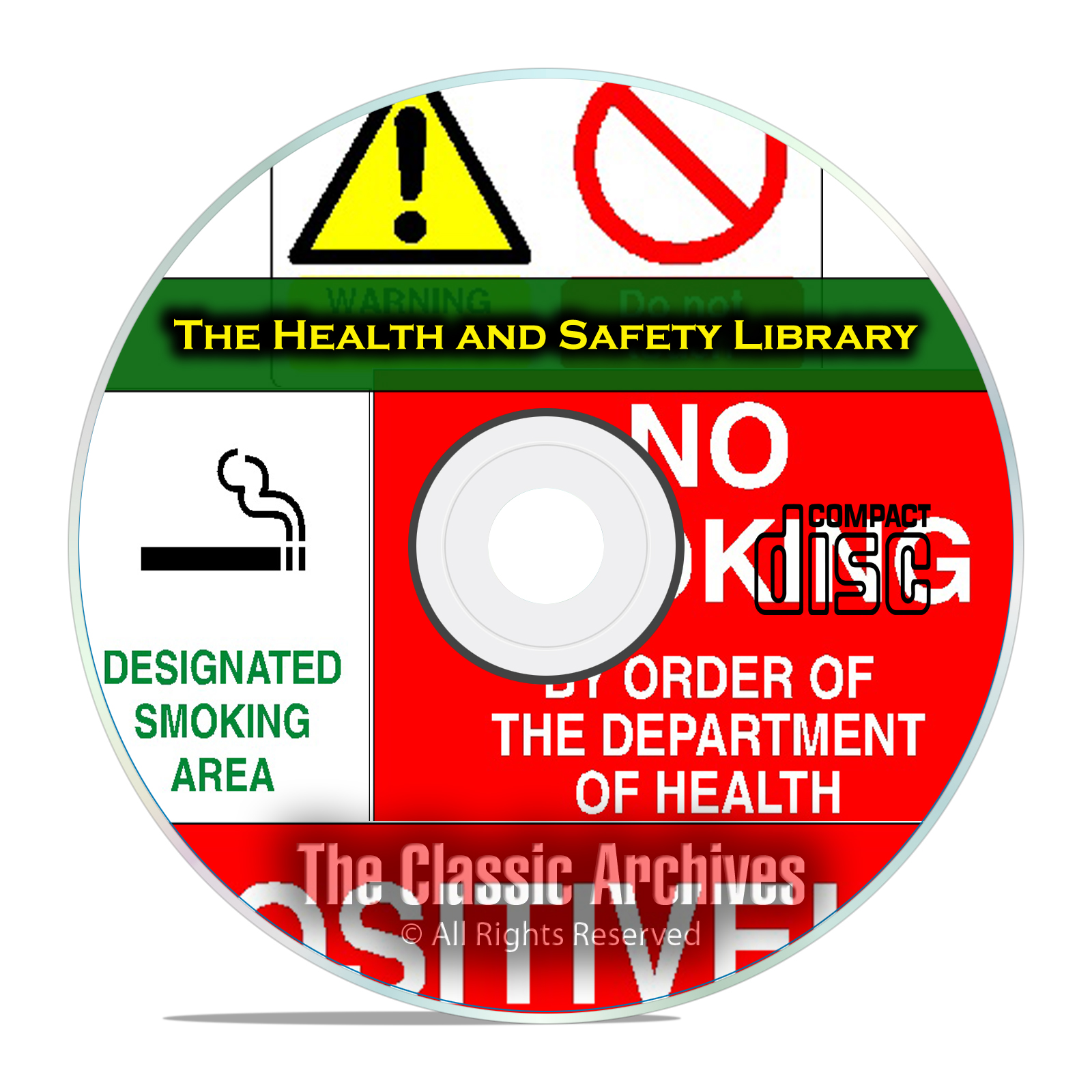 8,500+ Printable Health And Safety OSHA Warning Signs & Posters on CD