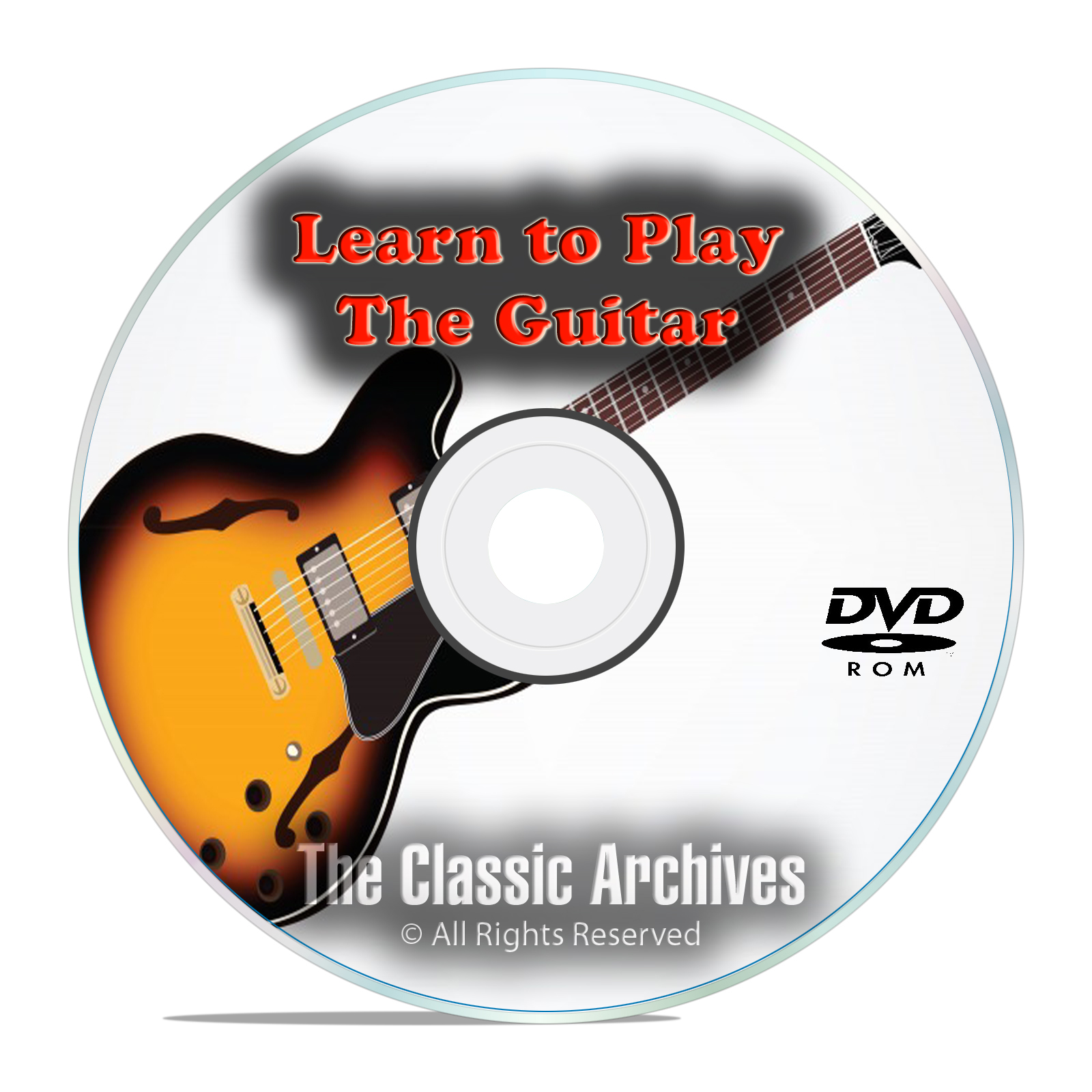 Learn How To Play the Guitar, Electric or Acoustic, Tutorial Lessons DVD