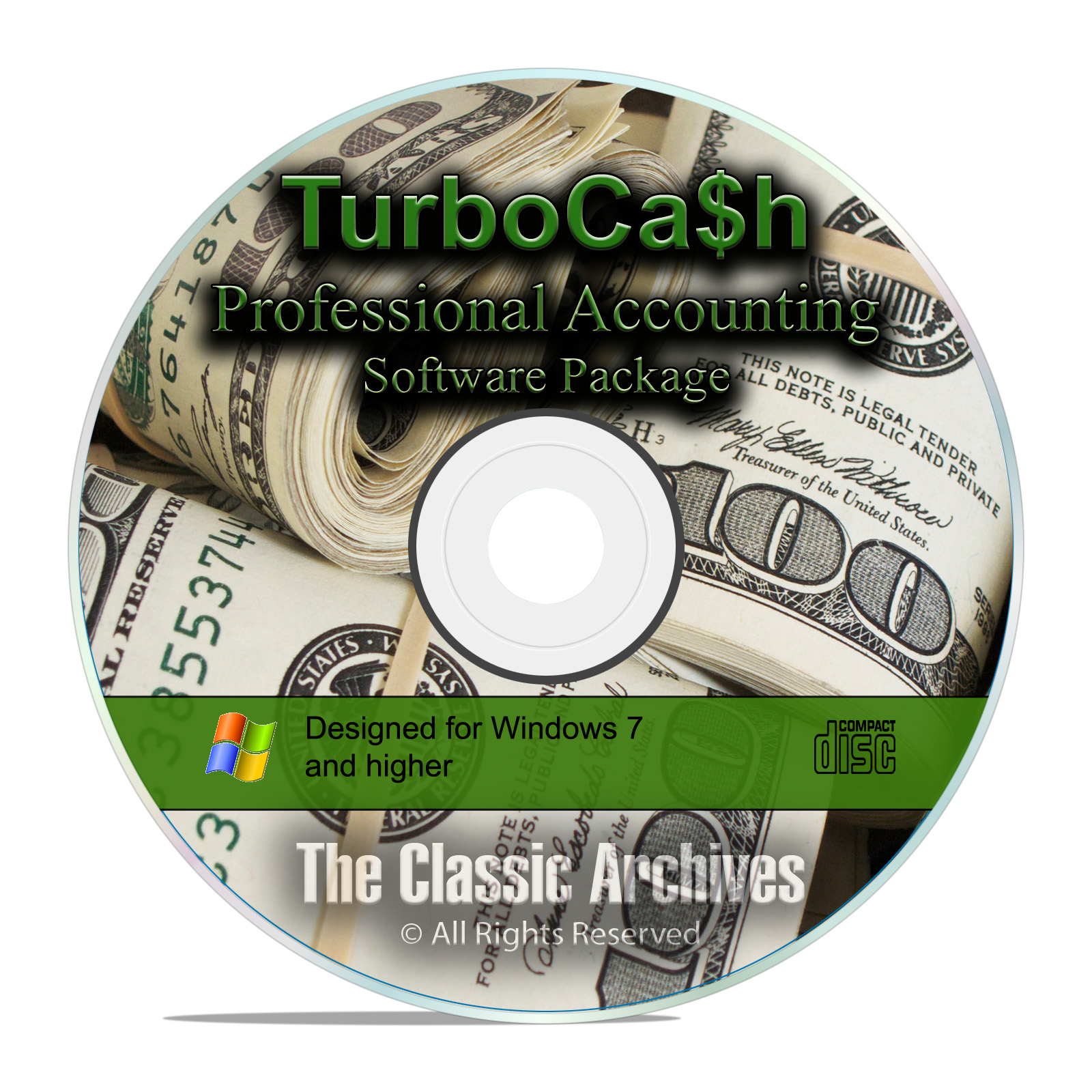 Professional Home and Business Accounting Finance Software, TurboCash CD - Click Image to Close