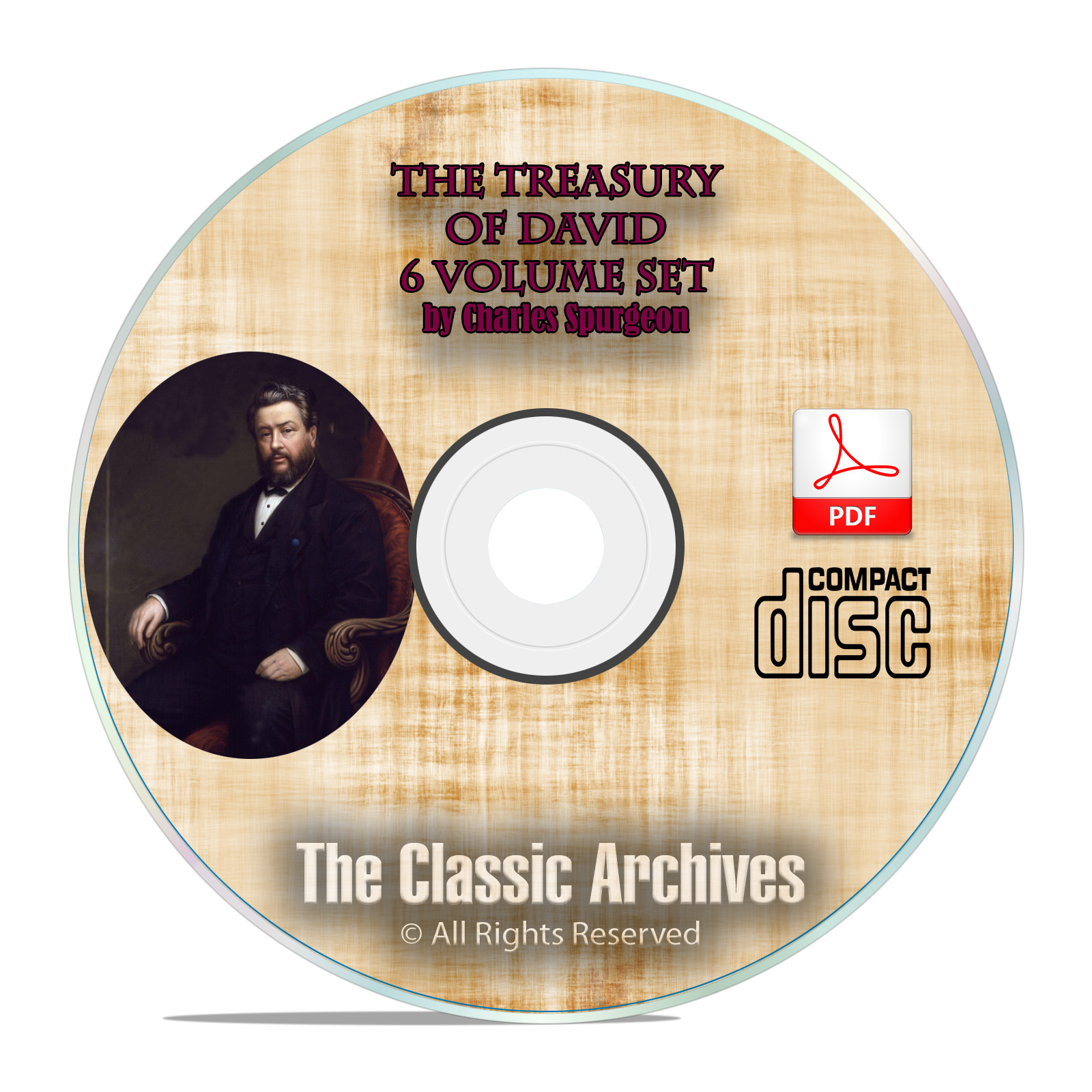 The Treasury of David, Charles C H Spurgeon, Bible Commentary Psalms PDF CD