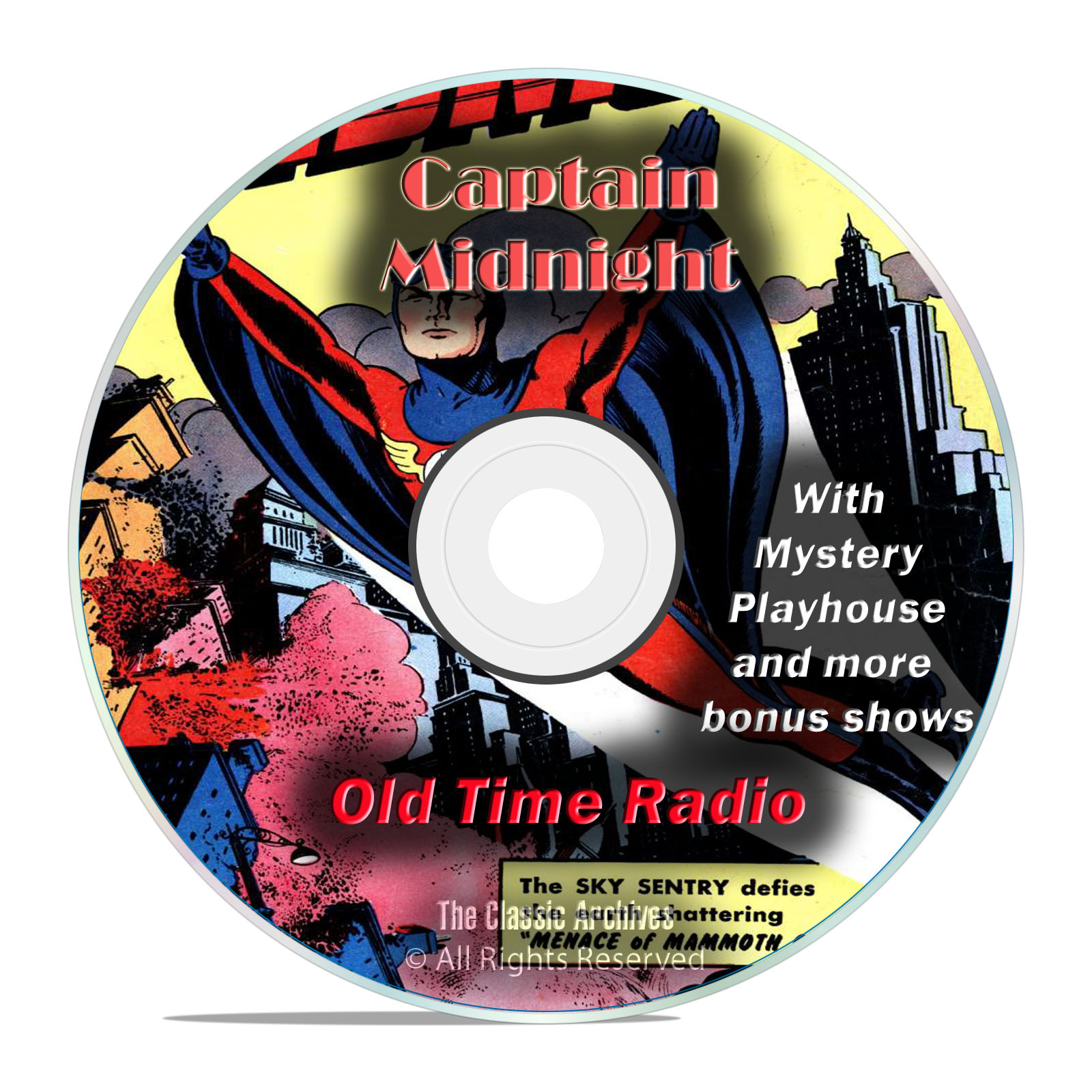 Captain Midnight, 920 Episodes Old Time Radio Adventure Mystery, OTR DVD - Click Image to Close