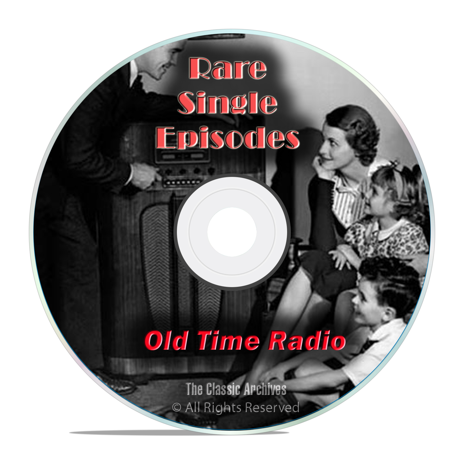 1,326 Old Time Radio, Rare Single Episodes, Old Lost Shows, mp3 2-DVD set