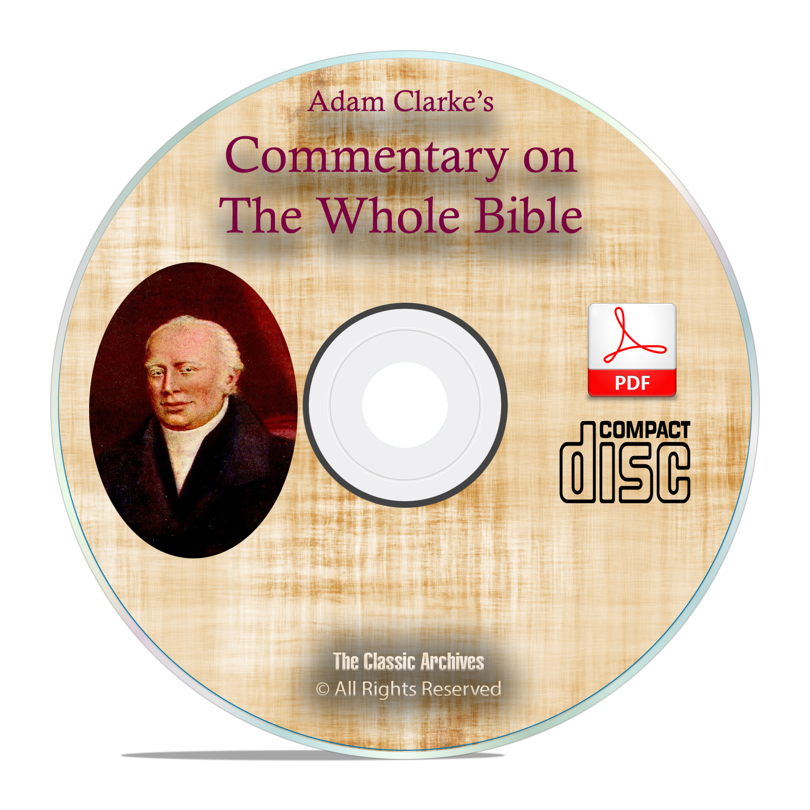 Adam Clarke's Commentary on Whole Bible, Christian Scripture Study PDF CD