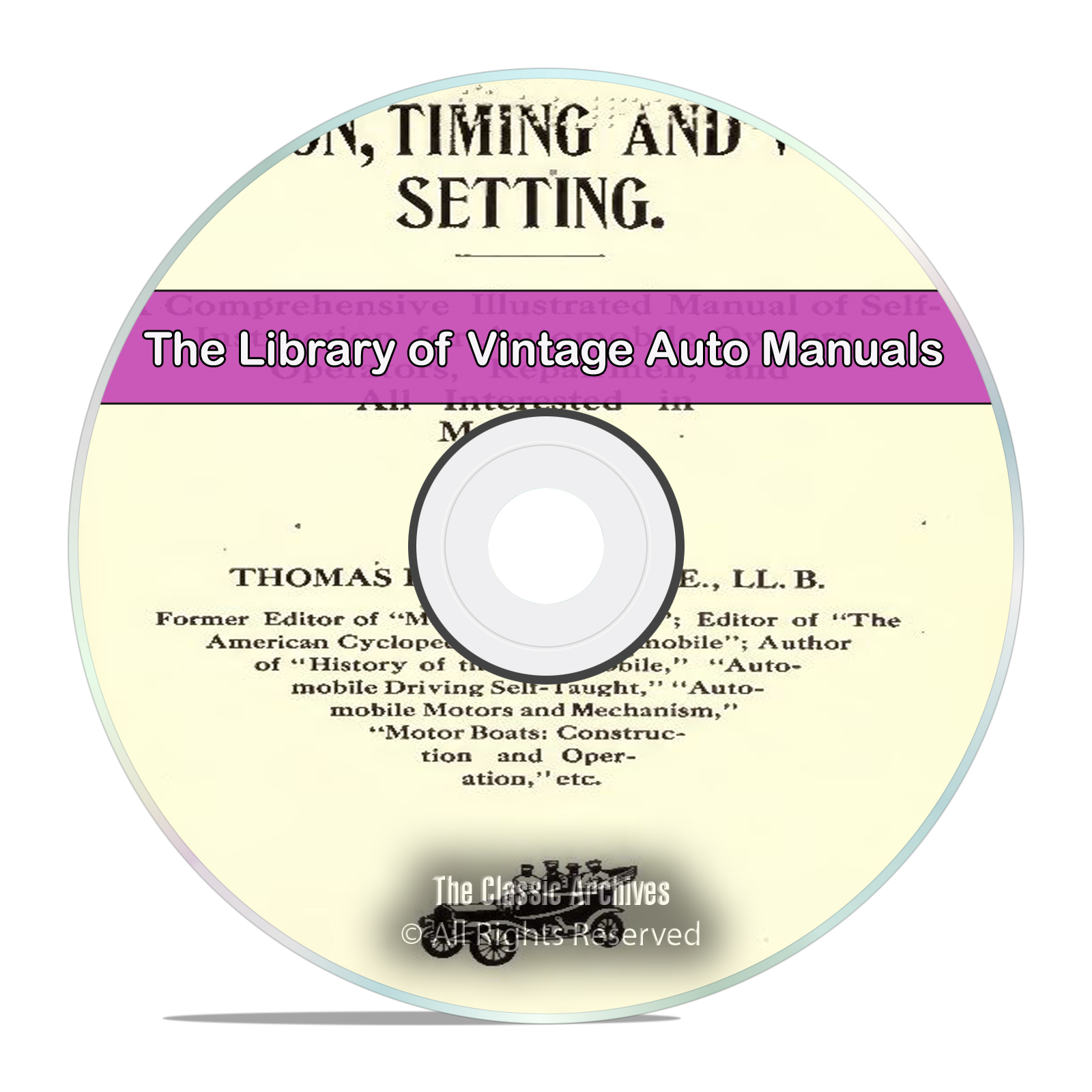 Vintage Automobile Manual Library, 60 Books, Repair, How To, Electrical DVD