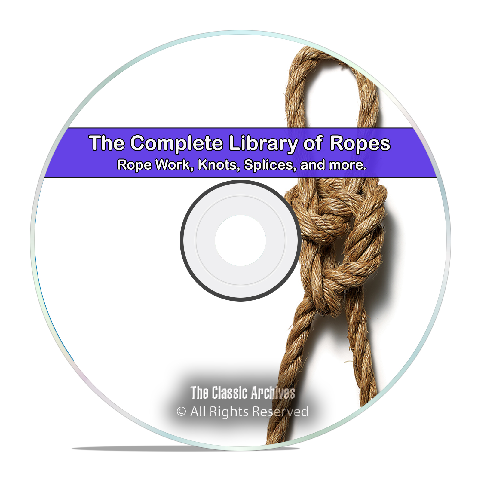 Vintage Library of Rope Work, 25 Books, How to Tie Knots & Splices, PDF CD