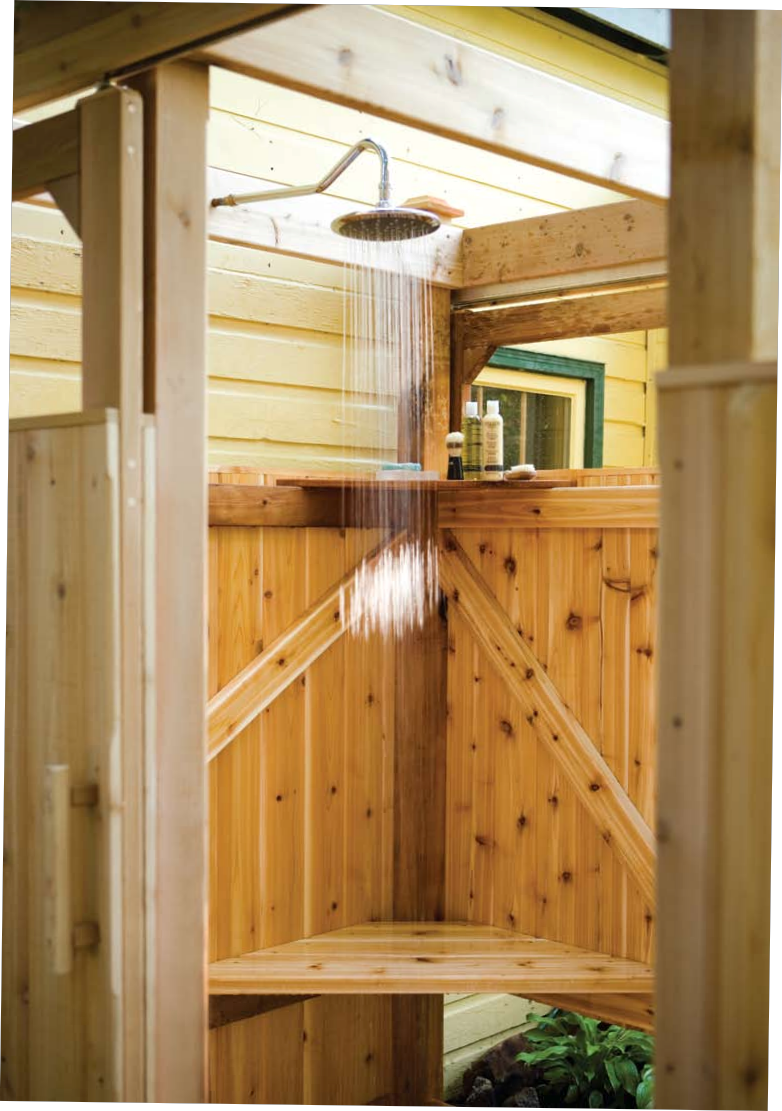free outdoor shower wood plans