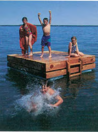 free swim raft wood plans