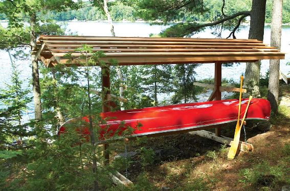 Free Canoe Boat Rack Wood Plans - Click Image to Close