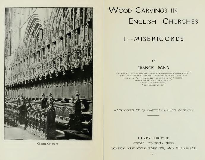 Wood Carvings in English Churches, 1910, Vintage Woodworking Book Download