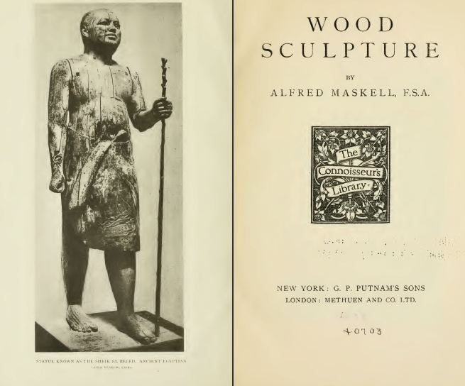 Wood Sculpture, 1911, Vintage Woodworking Book Download - Click Image to Close