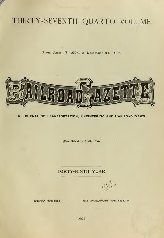 Vintage Railway Age Railroad Gazette Library