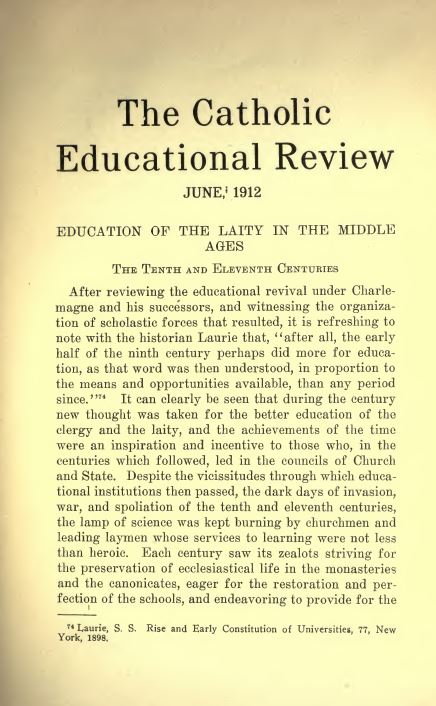 The Catholic Educational Review