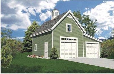 SAMPLE - Deluxe Garage and Workshop Plan, 18 Options, DOWNLOAD - Click Image to Close