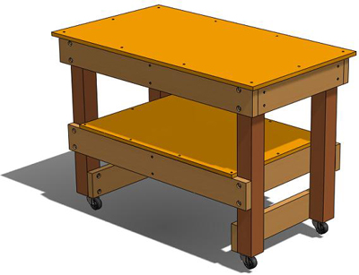 How to Build a Simple Workbench, Workshop Tool Plans, IMMEDIATE DOWNLOAD