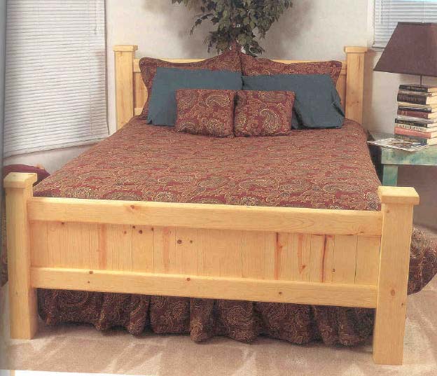 pine bed furniture wood working plans for download