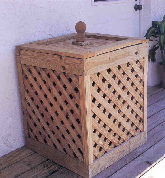 Trash Container wood working plans for download