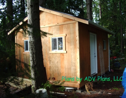 SAMPLE Shed Plans 09, 12x16 Gable Shed, Large Size Shed, DOWNLOAD