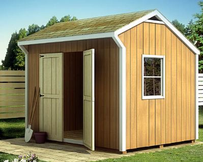 SAMPLE Shed Plans 23, 6x8 Saltbox Roof, Small Shed, DOWNLOAD