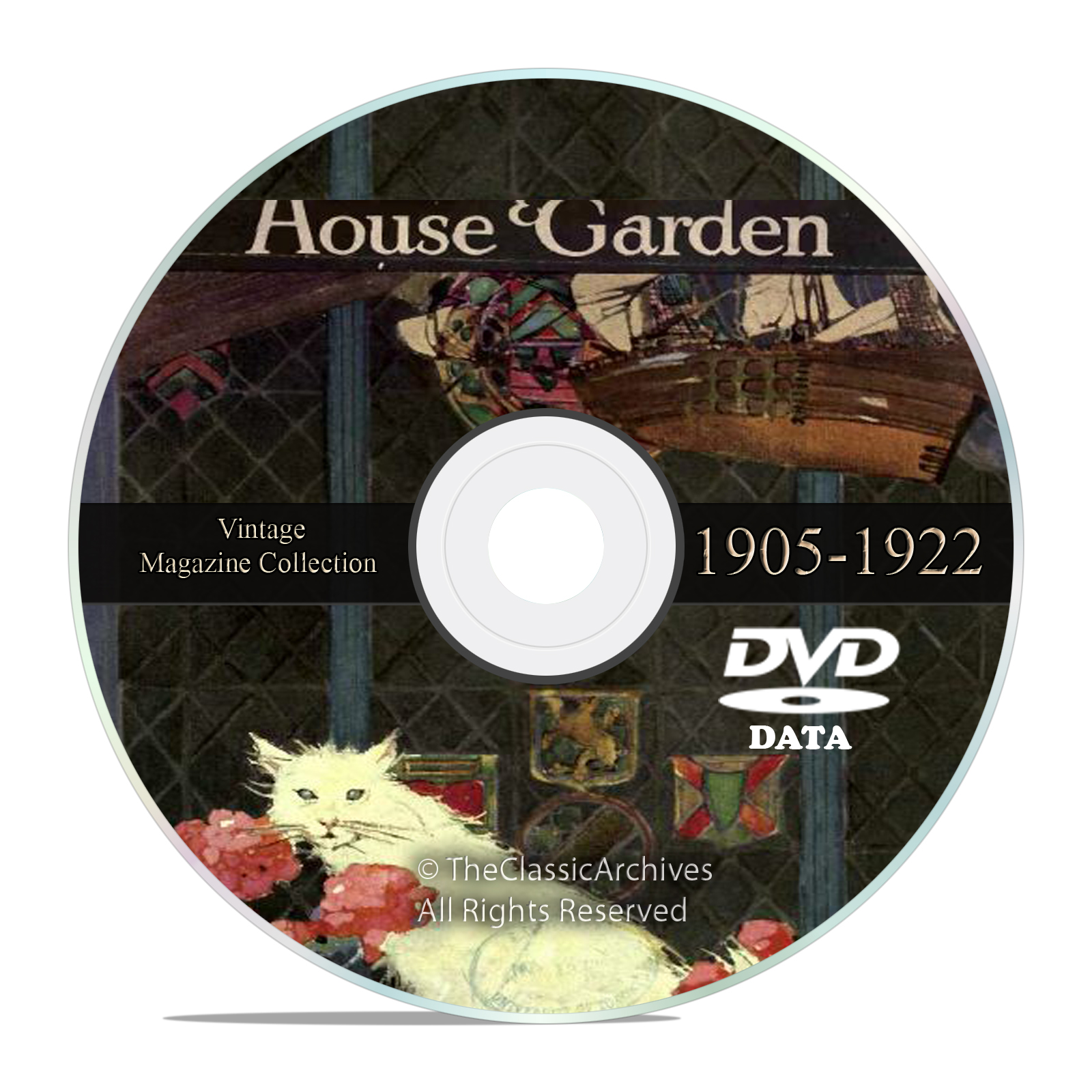 Vintage House and Garden Magazine, 1905-1922, Victorian Home Design DVD