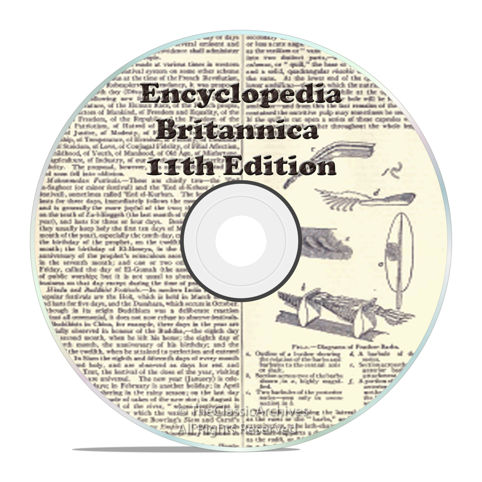 1911 11th Edition of Encyclopedia Britannica on one DVD - Snail Mail