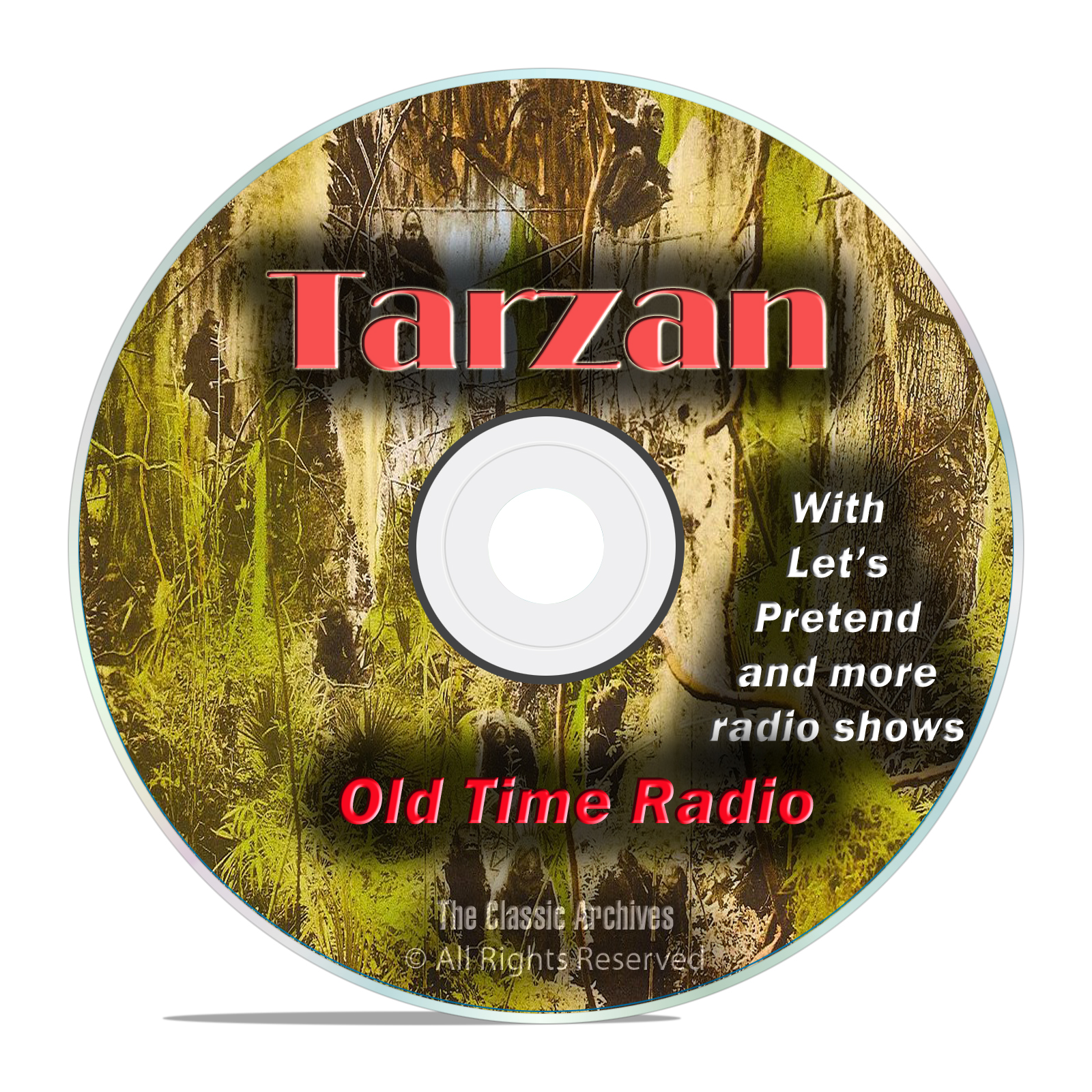 Tarzan Series, Apes, Jungle, Tohr, 1,173 Old Time Radio Action Episodes DVD