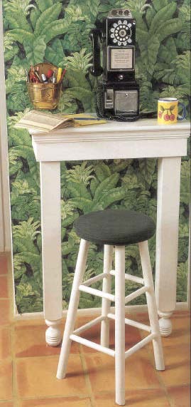 Telephone Table, Wood Furniture Plans, IMMEDIATE DOWNLOAD