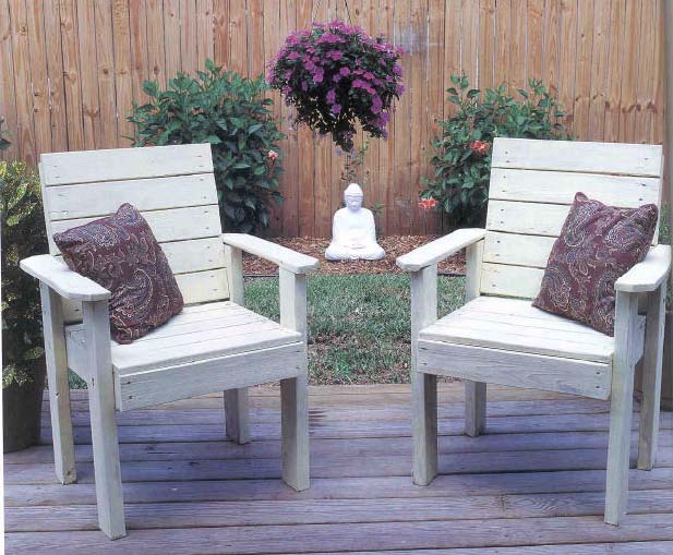 Lawn Chairs, Outdoor Wood Plans, IMMEDIATE DOWNLOAD