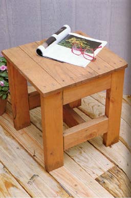 Outdoor Table Seat, Outdoor Wood Plans, IMMEDIATE DOWNLOAD