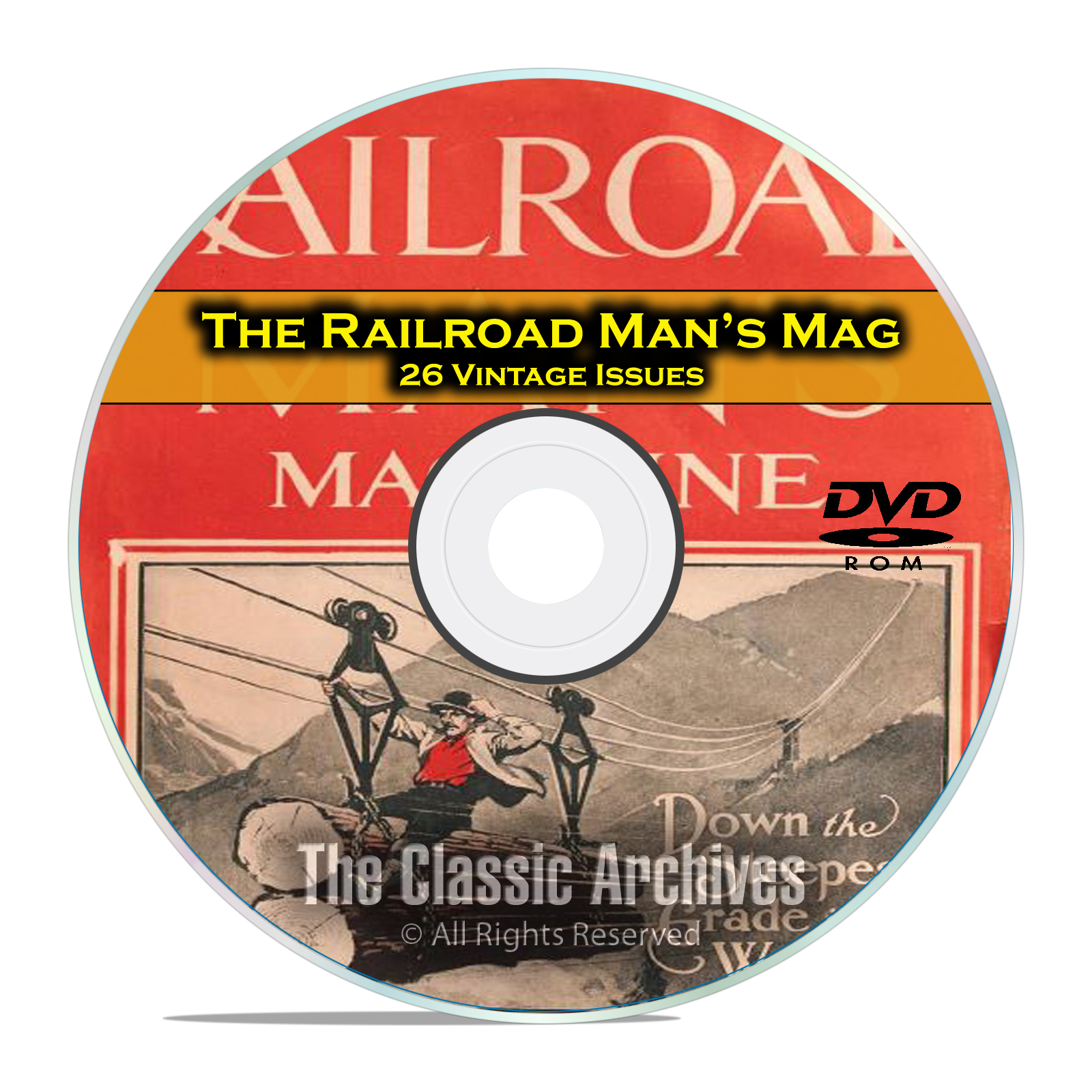 The Railroad Mans Magazine, 26 Vintage Issues Railroad American History DVD